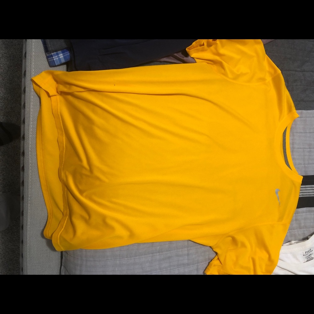 Nike Yellow Dri fit shirt